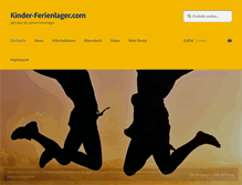 Tablet Screenshot of kinder-ferienlager.com